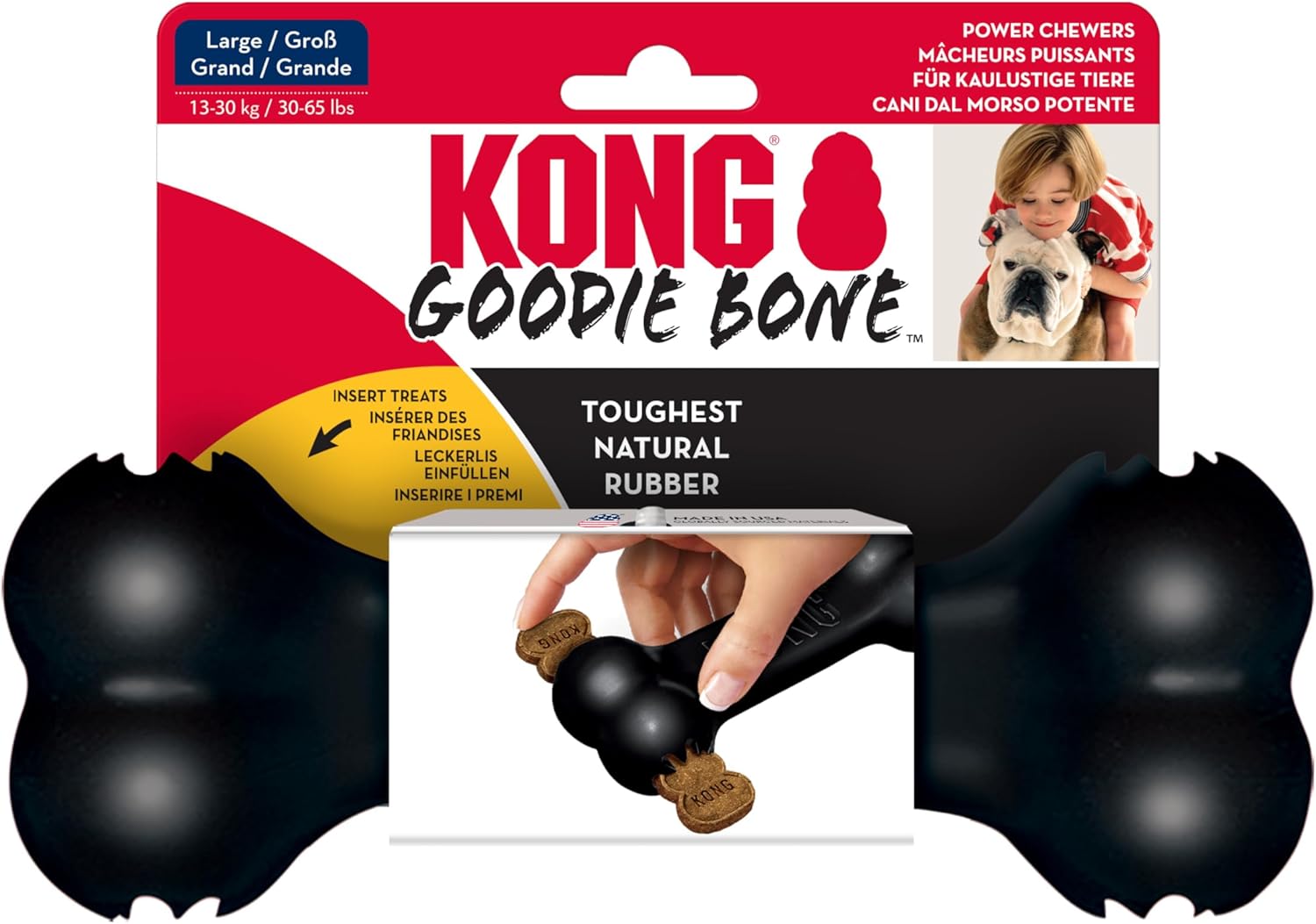 KONG Extreme Goodie Bone - Ultimate Chew Toy for Power Chewers