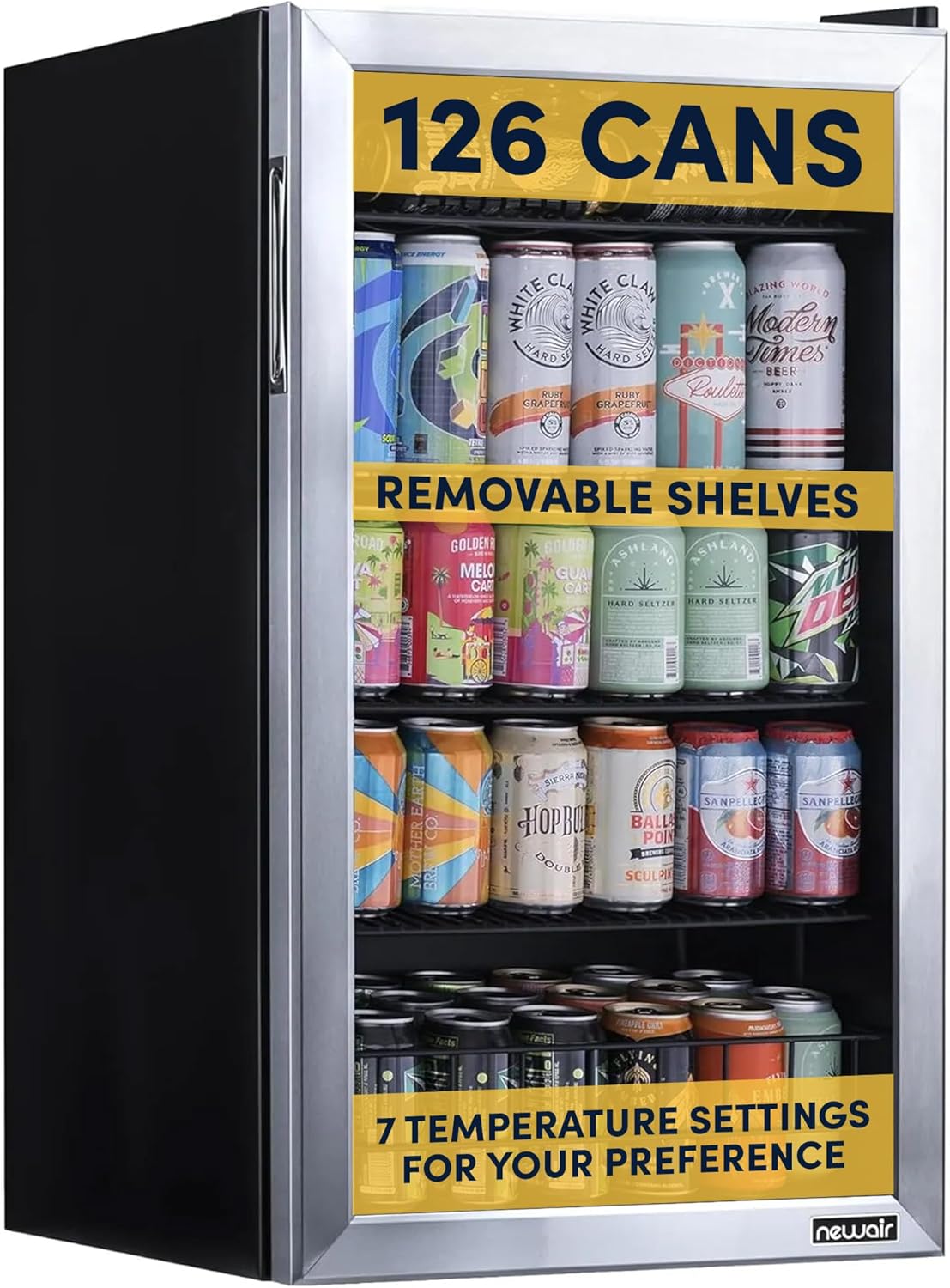 Compact Beverage Refrigerator for Bedroom, Office, or Gaming Room