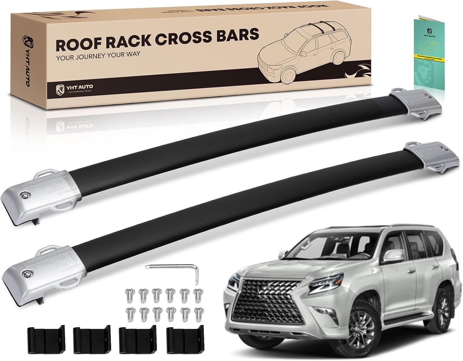 Lexus GX460 Roof Rack: 165 Lbs Aluminum Alloy Cargo Bar