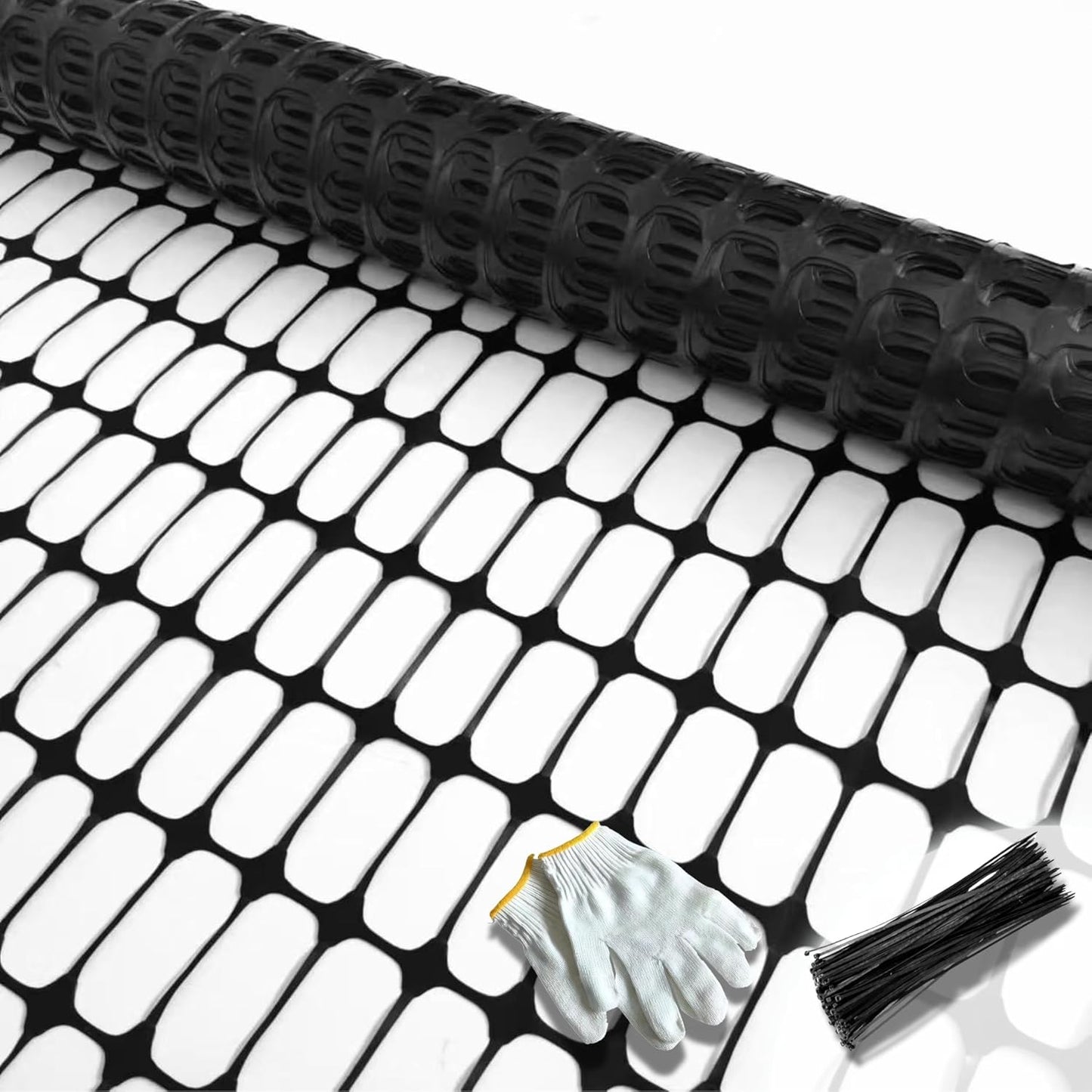 PotatoLife Plastic Mesh Fence for Garden and Animal Barriers