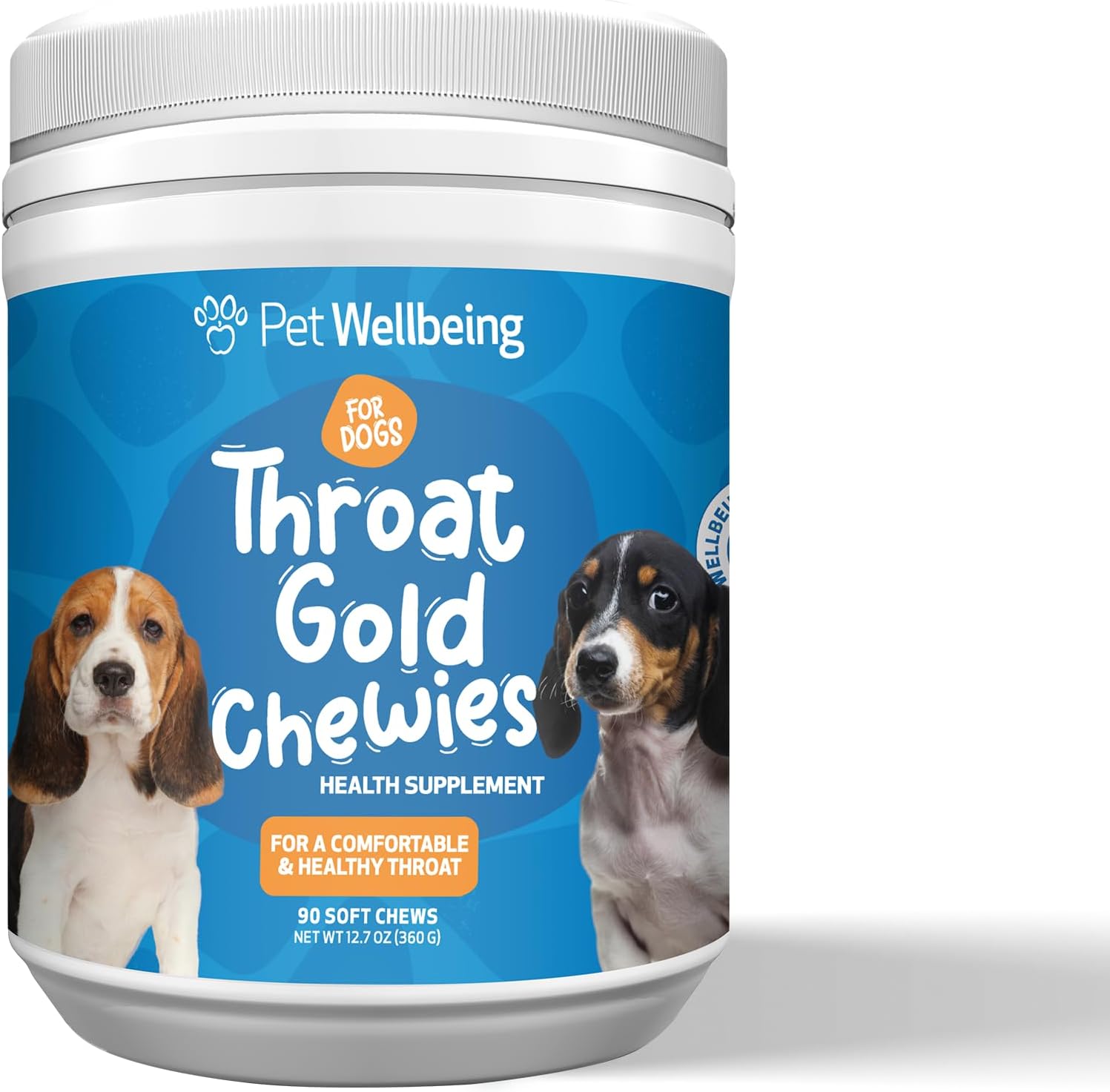Pet Wellbeing Throat Gold Chewies for Dogs - Herbal Support