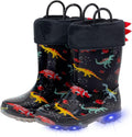 Toddler Light Up Rain Boots - Warm Fleece Lined Winter Snow Boots