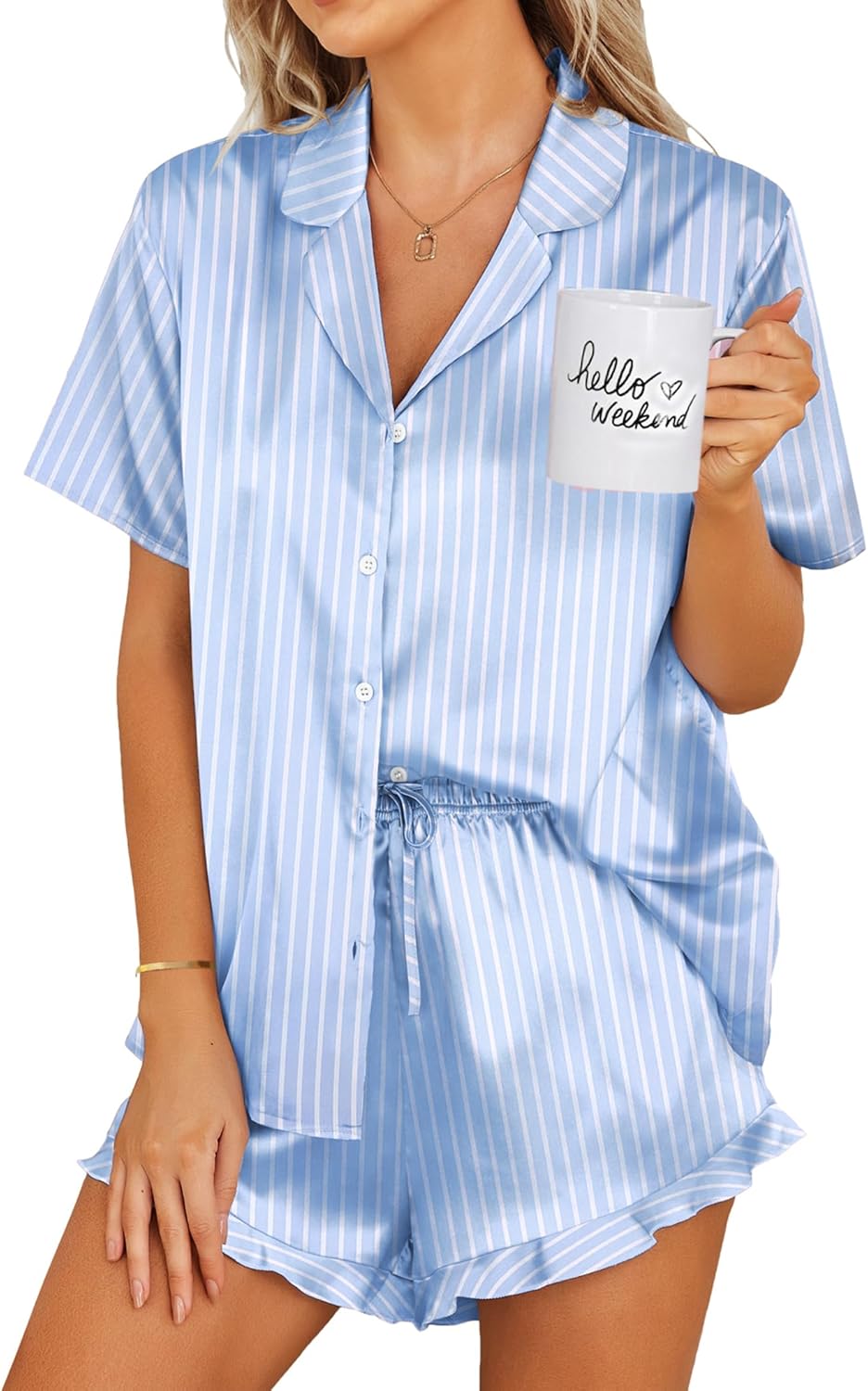 Ekouaer Womens Satin Pajamas Set for Ultimate Comfort and Style