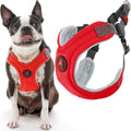 Gooby Escape Free Memory Foam Harness - Red Medium - No Pull Fit