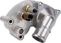 TRQ Thermostat with Housing Assembly Compatible with Ford and Mazda