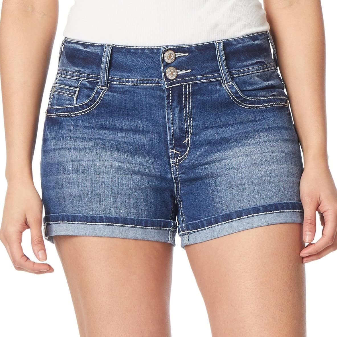 Luscious Curvy 9-inch Mid-Rise Bermuda Shorts for Women