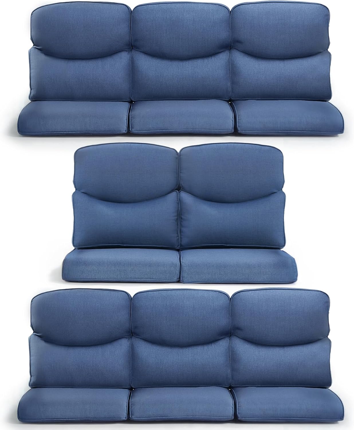 8-Piece Outdoor Patio Cushion Set for Wicker Sectional Sofa