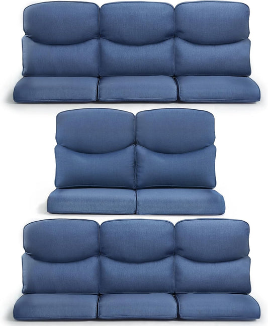 8-Piece Outdoor Patio Cushion Set for Wicker Sectional Sofa
