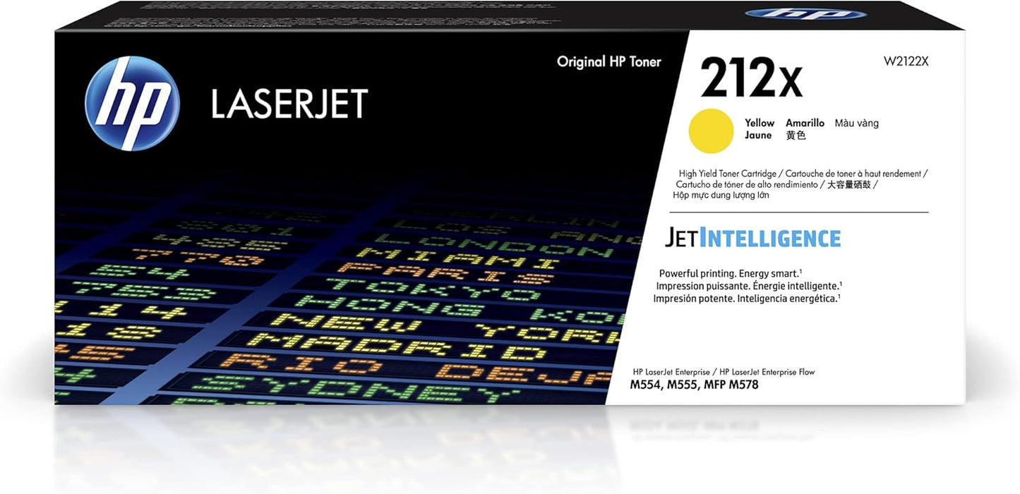 HP 212X Yellow High-yield Toner Cartridge for LaserJet Printers