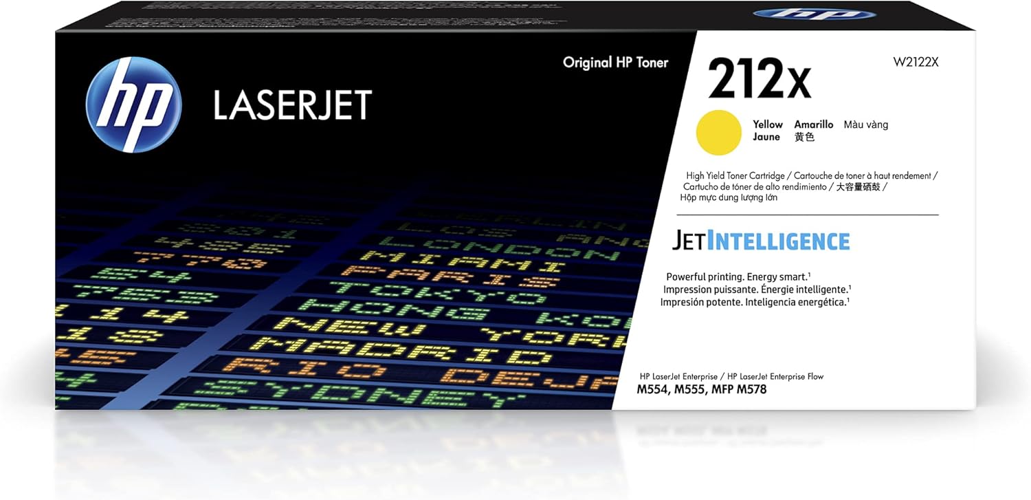 HP 212X Yellow High-yield Toner Cartridge for LaserJet Printers