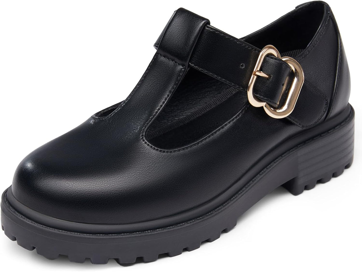 Coutgo Girls Mary Jane Dress Shoes for School Uniforms and Fun