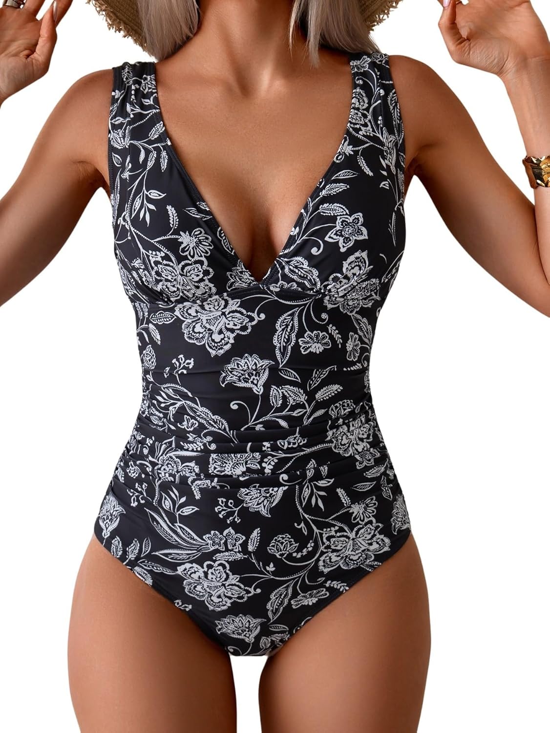 Eomenie One Piece Swimsuit for Women with Tummy Control