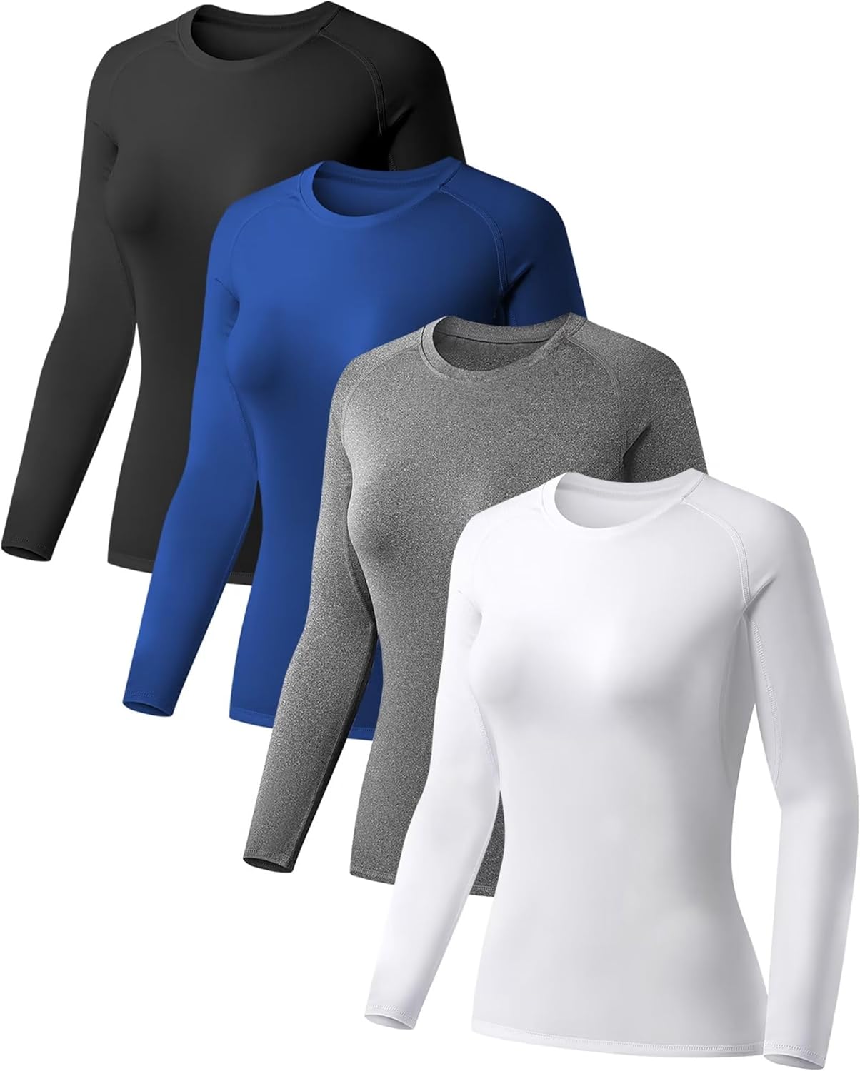 TELALEO 4 Pack Women's Compression Tops - Boost Performance!