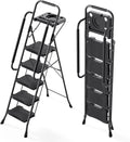 KINGRACK 5 Step Ladder with Tool Platform - 900 lb Capacity