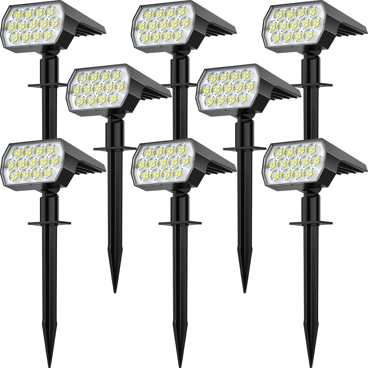 Bright 65 LED Solar Spot Lights Outdoor for Garden and Yard