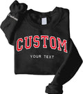 Custom Two-Color Sweatshirt - Personalized University/City Text - Perfect Holiday Gift