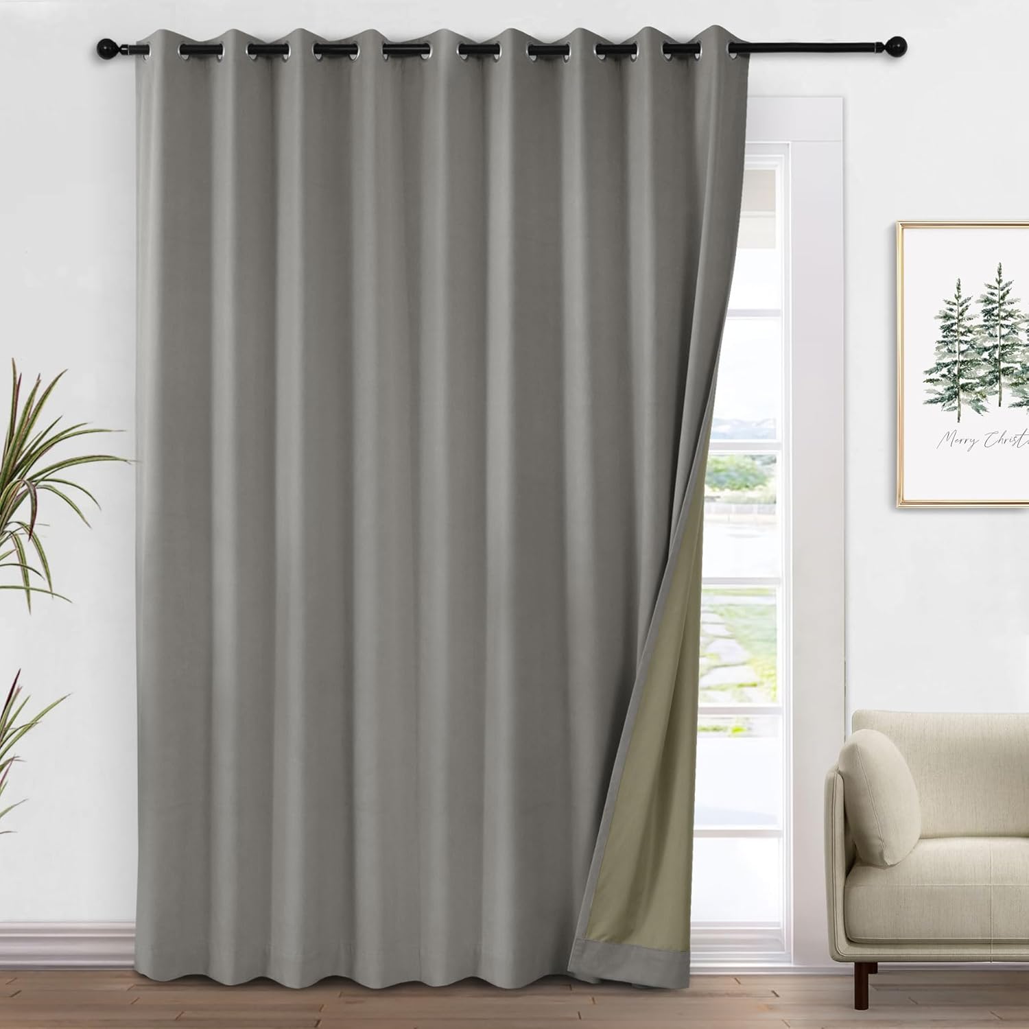 Macochico 100 Wx84 L 100% Blackout Velvet Curtain - Elegant Light Block for your Home