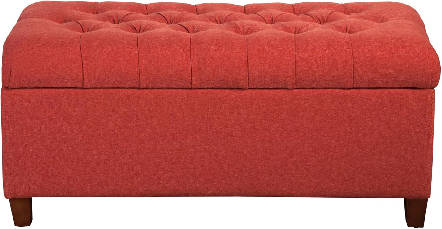 Tufted Ainsley Button Storage Ottoman Bench for Living Room