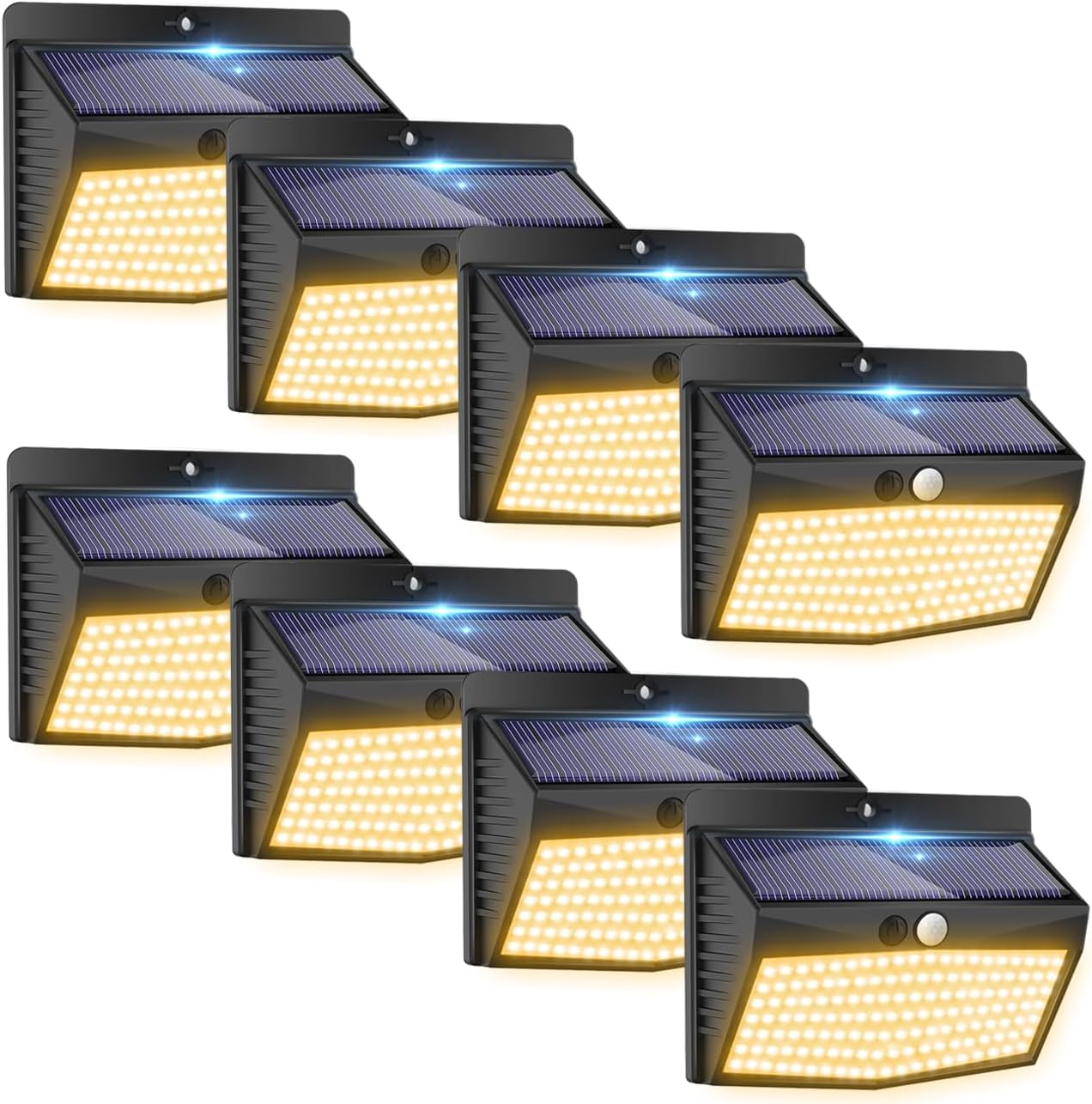 138 LED Solar Motion Sensor Lights for Outdoor Security Use