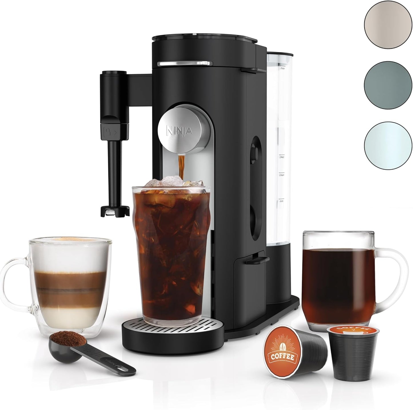 Ninja Single Serve Coffee Maker with Milk Frother