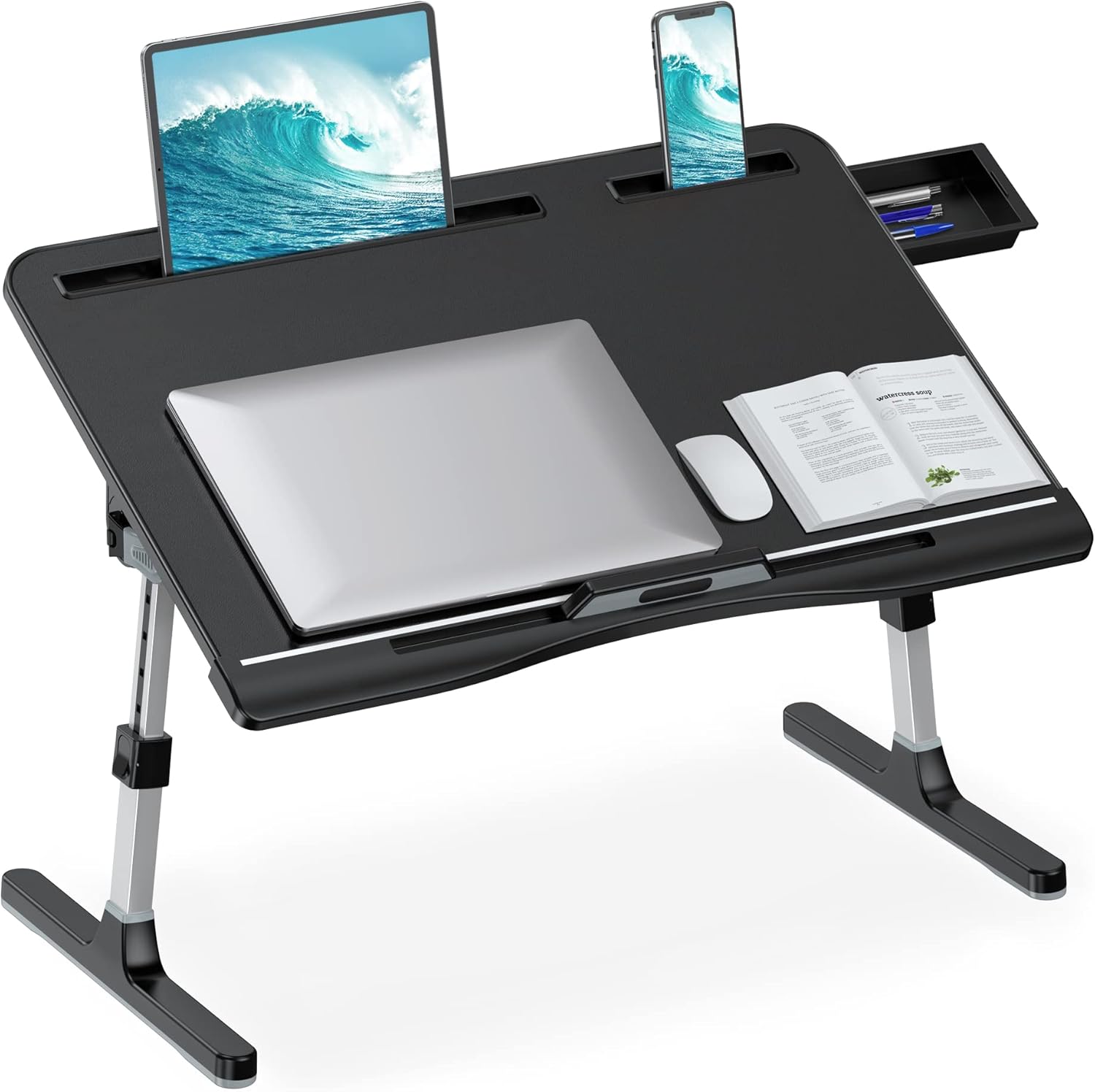 HETTHI Adjustable Laptop Bed Stand - Work & Relax in Bed! 