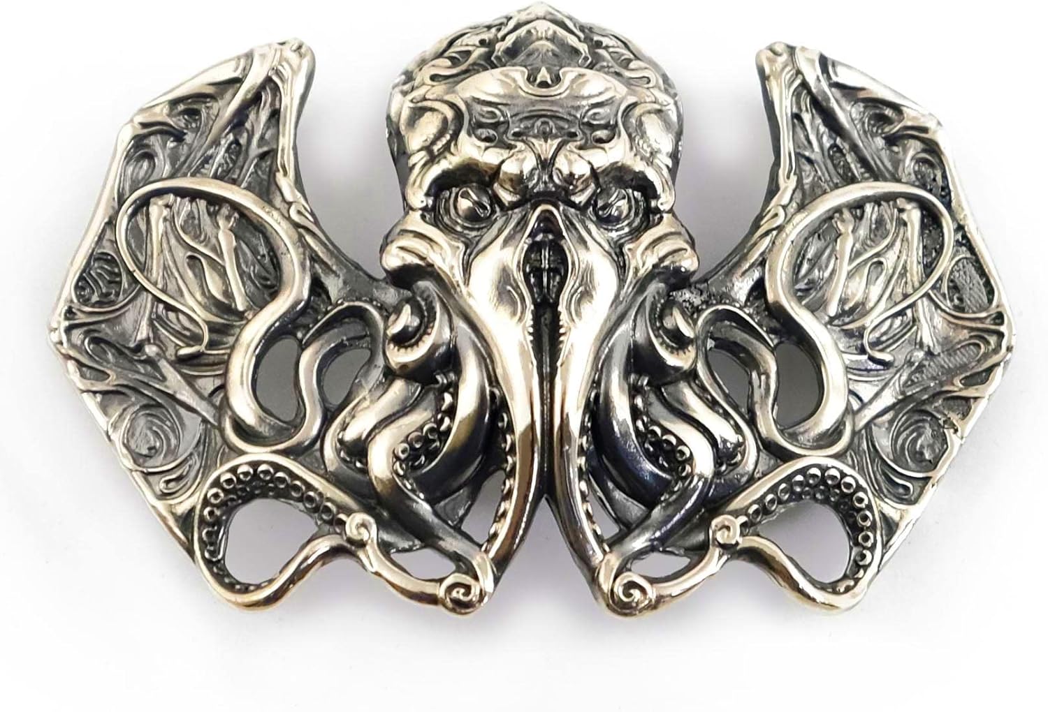 Cthulhu German Silver Belt Buckle - Handmade Davy Jones Design