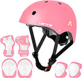 Skateboard Helmet and Protective Gear Set for Kids - Adjustable Safety