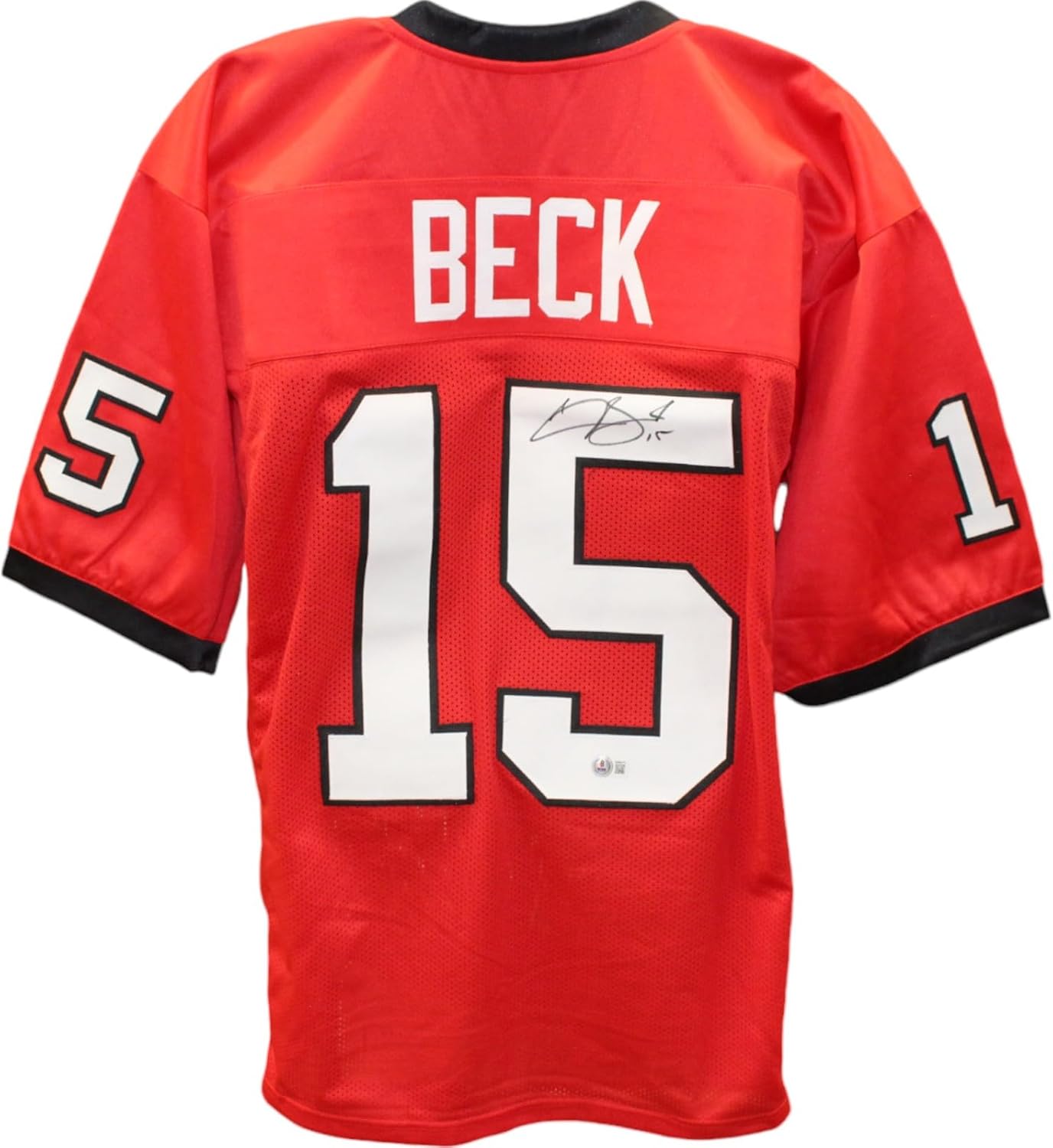 Carson Beck Autographed College Style Red Jersey for Fans