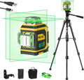 PREXISO Rechargeable 360 Self Leveling Green Laser Level - Accurate