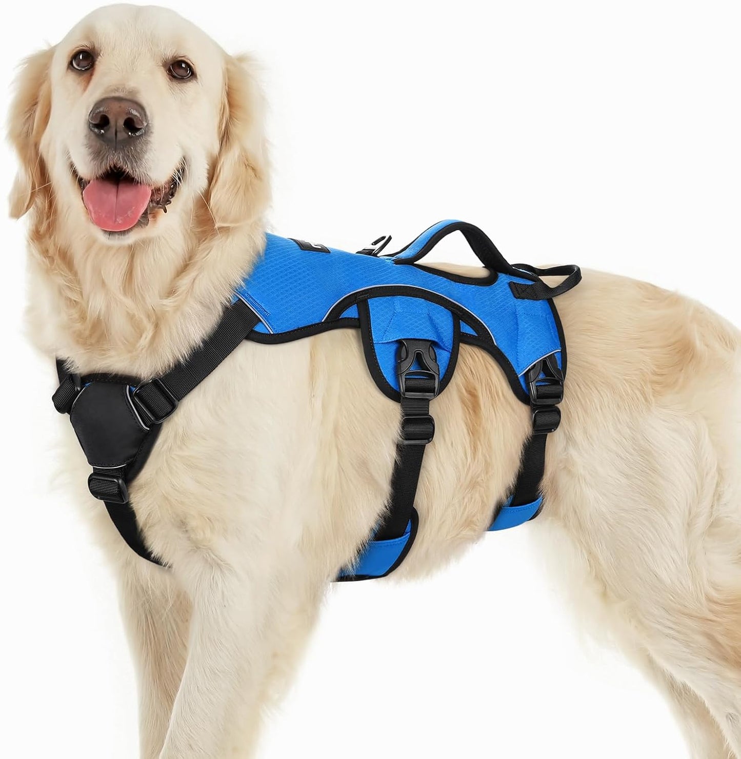 Escape Proof Dog Harness for Large Dogs by rabbitgoo - Blue