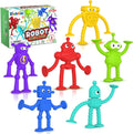 Baby Bath Toys Suction Toy - 6pc No Hole Robot Suction Cups
