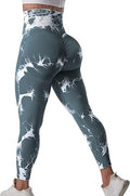 VOYJOY Tie Dye Seamless Leggings for Women High Waist Yoga Pants