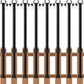 zoegi 8 Pack 5FT String Light Poles - Adjustable Outdoor Hanging
