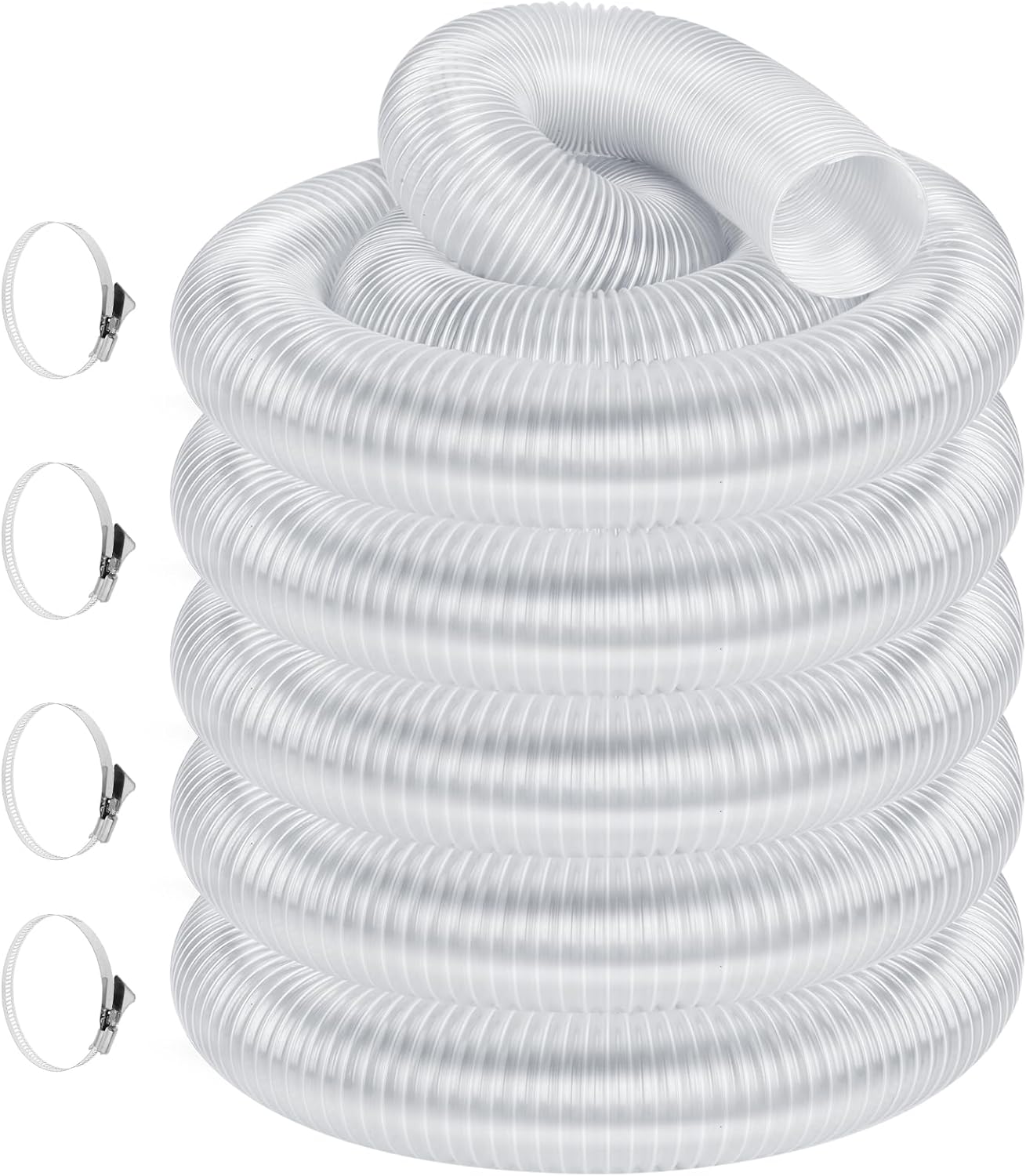 2 1/2in x 50ft Heavy PVC Dust Collection Hose for Shop Vacuums