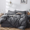 MooMee Bedding Duvet Cover Set Super King - Washed Cotton Comfort