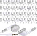 Konohan 150 Pack White Earbuds Bulk - Individually Packed 3.5 mm