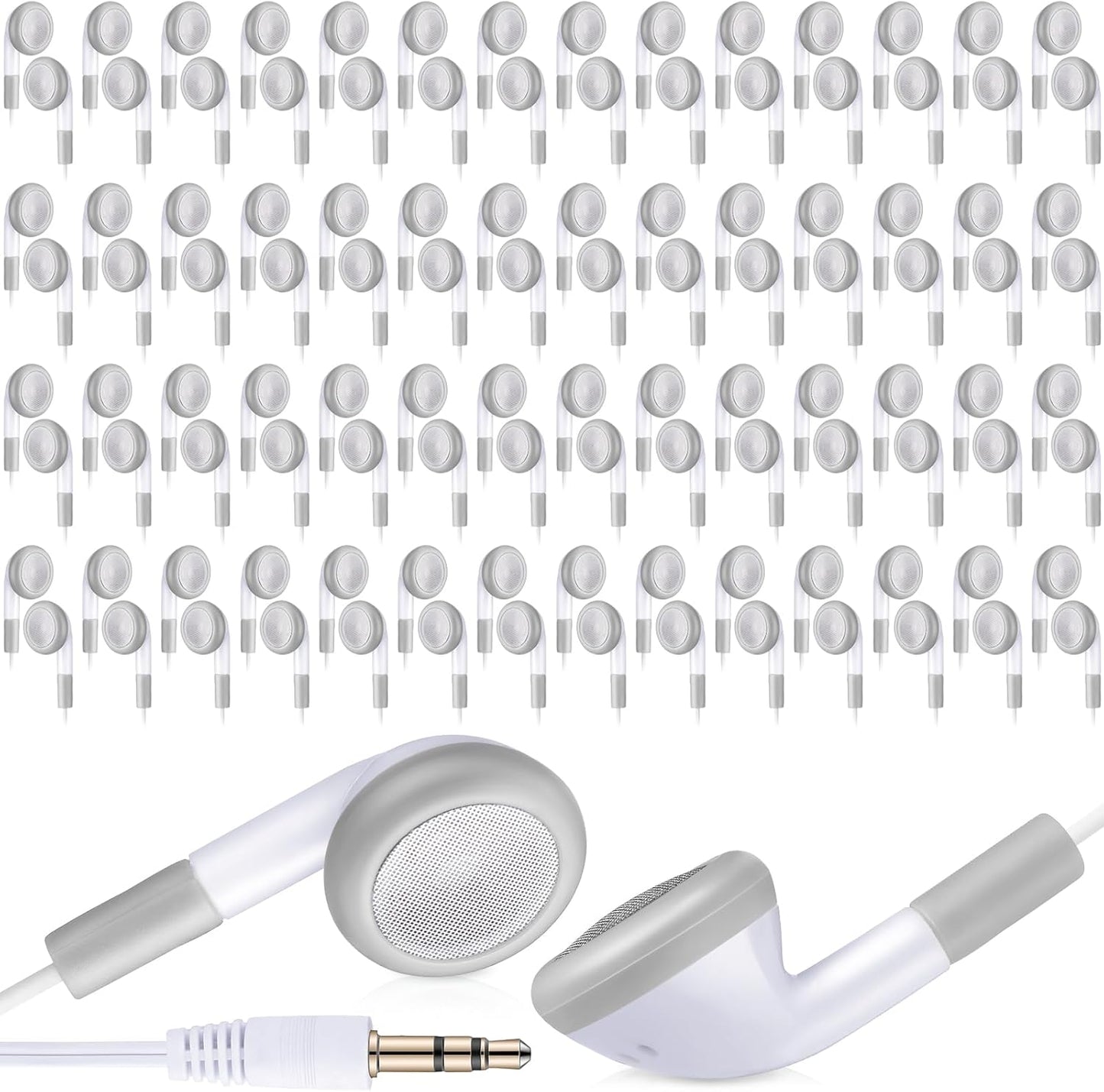 Konohan 150 Packs Earbuds Bulk Earphones for Office and Travel