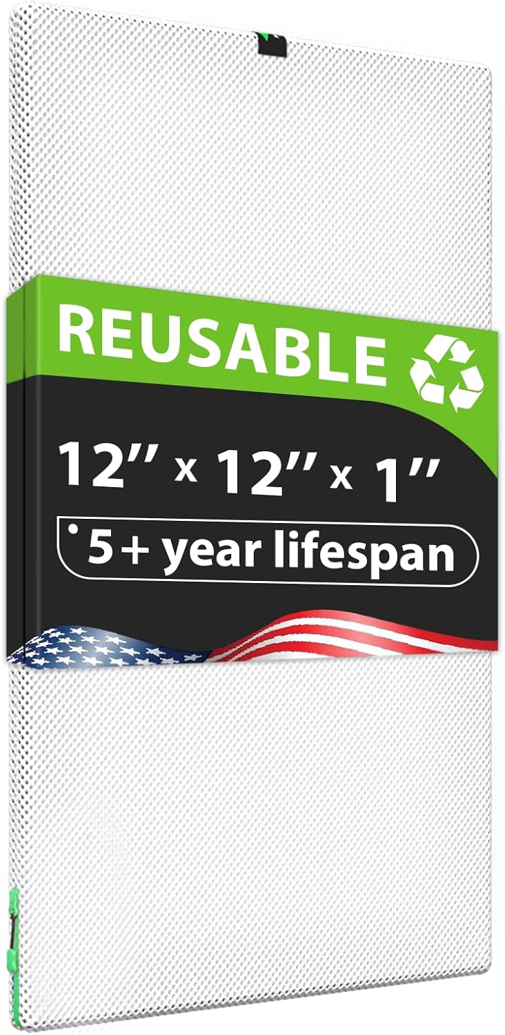 12x12x1 Washable and Reusable Air Filter for AC HVAC Systems