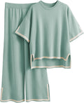 Tanming Sweater Sets Women 2 Piece Knit Lounge Set - Gaucho Style