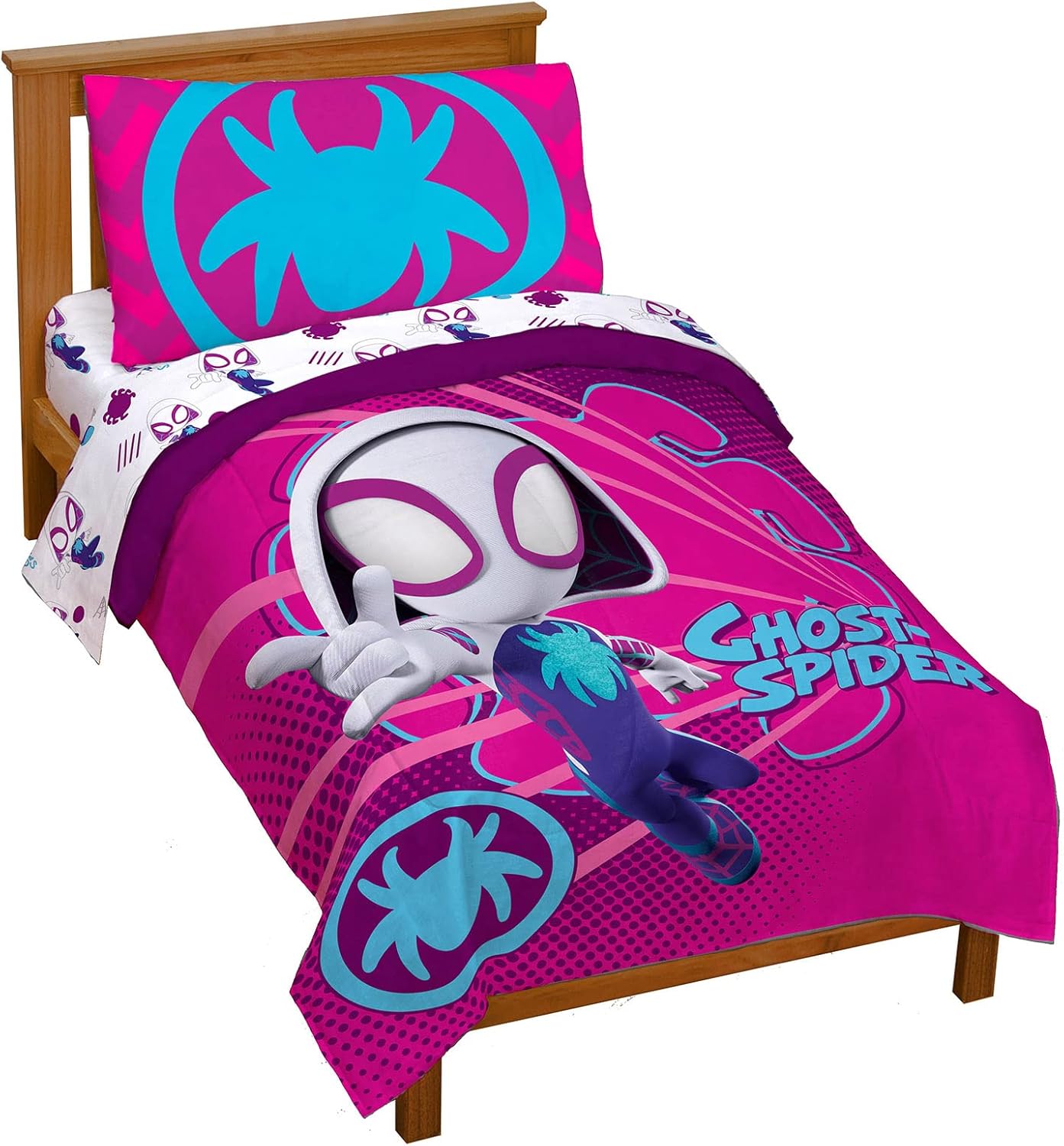 Marvel Spidey & His Amazing Friends Ghost Spider Toddler Bed Set