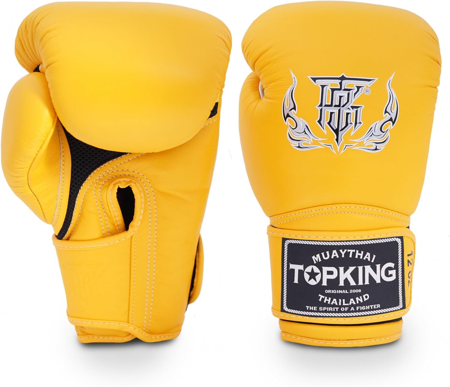Top King Super Air Breathable Leather Gloves for Boxing Training