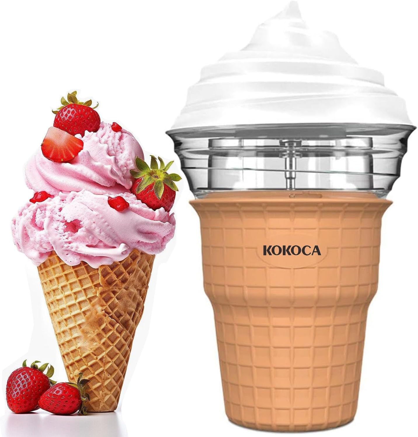 KOKOCA Electric Ice Cream Maker - Enjoy Homemade Treats!