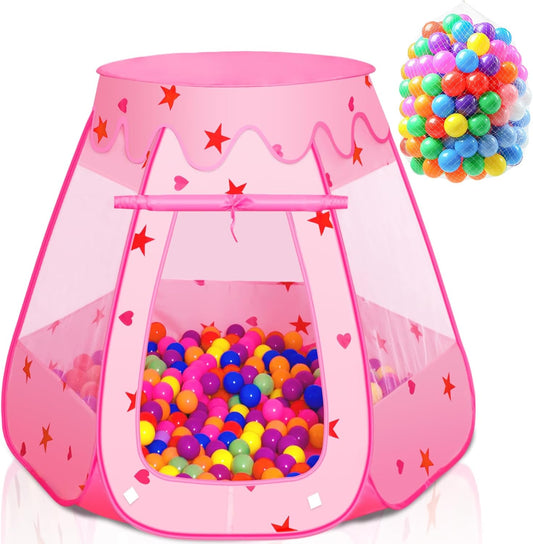 Portable Princess Ball Pit - 150 Balls Included!