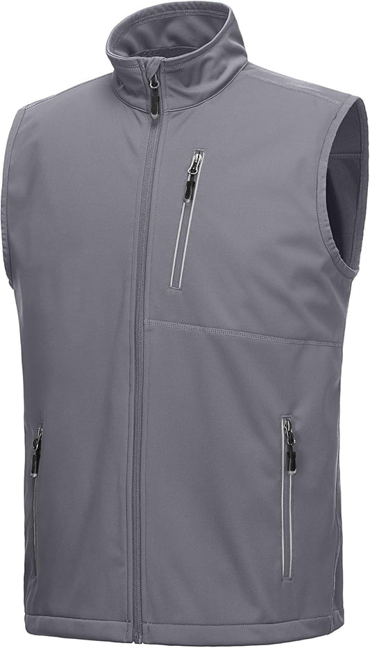 33,000ft Men's Windproof Lightweight Golf Vest for Outdoor Sports