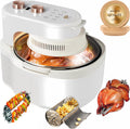 10-in-1 Glass Air Fryer 8 Qt Large Capacity - Even Heating Rotating