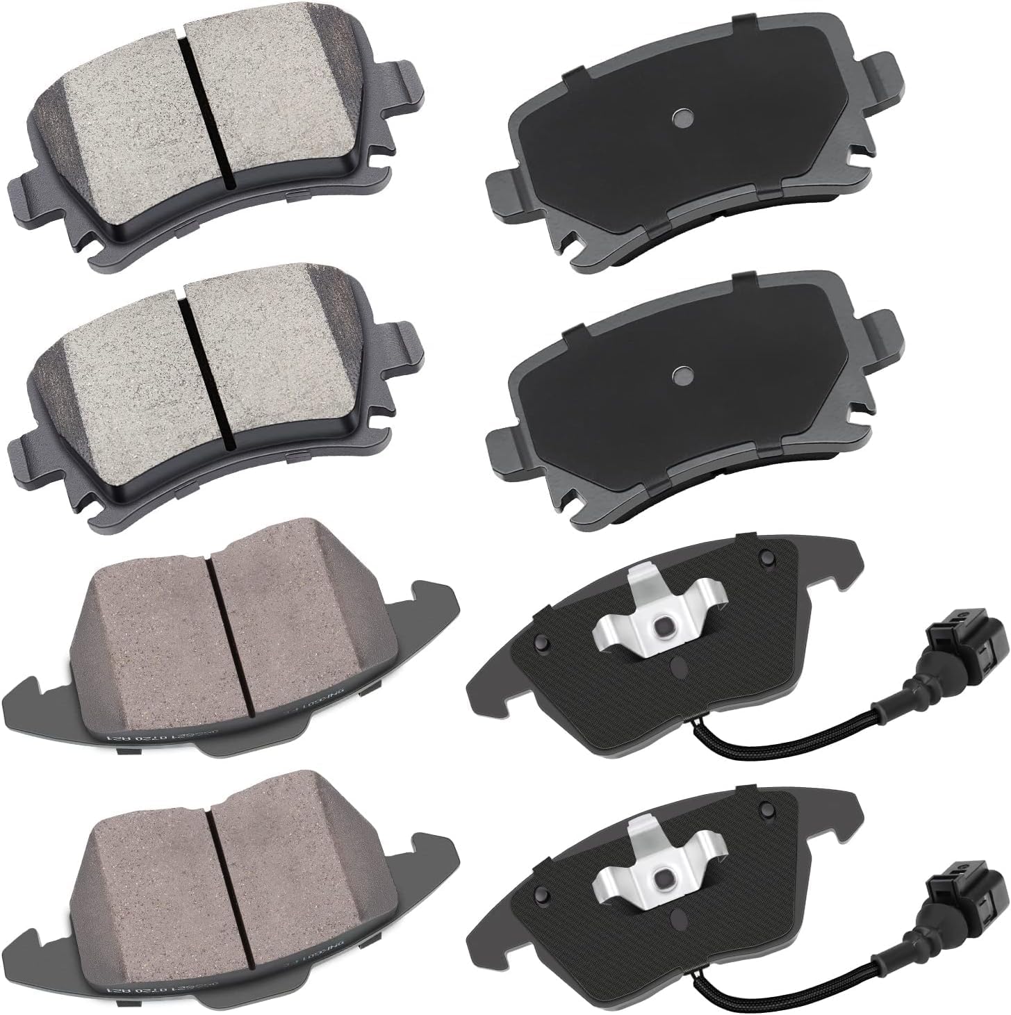 cciyu D1107 & D1108 Ceramic Brake Pads for Audi & VW Models