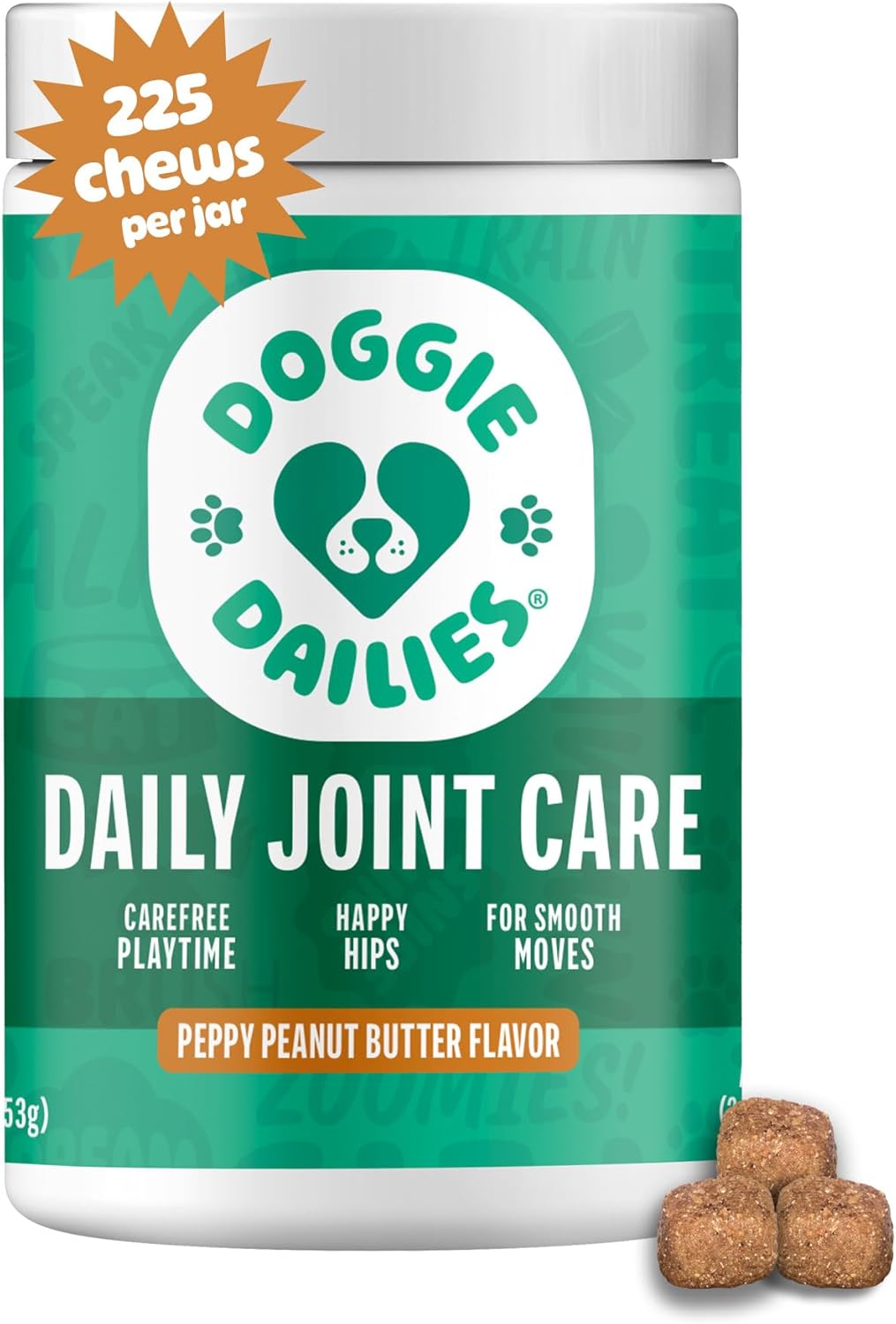 Doggie Dailies Hip and Joint Supplement for Dogs 225 Chews