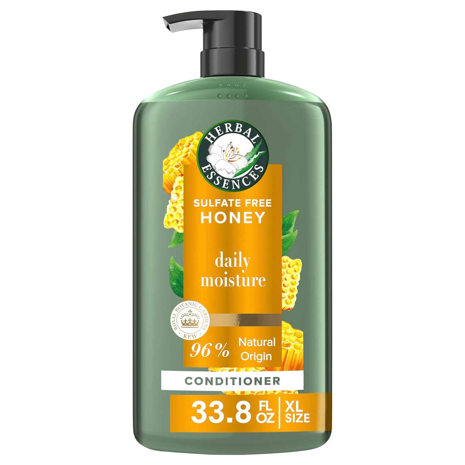 Herbal Essences Honey Moisture Conditioner, Nourishing Dry Hair, Certified Oil & Aloe, 33.8oz