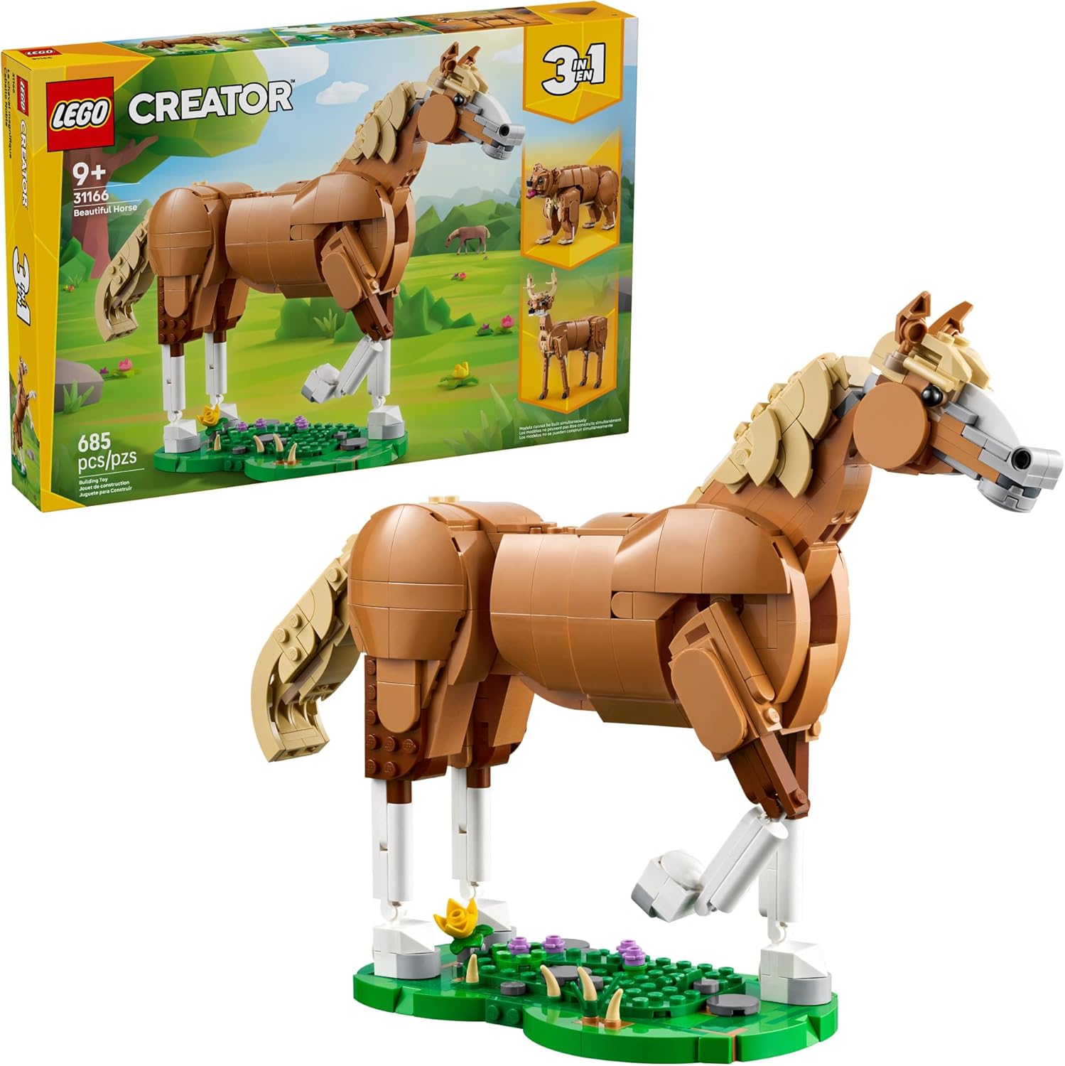 LEGO Creator 3 in 1 Beautiful Horse Building Toy for Kids