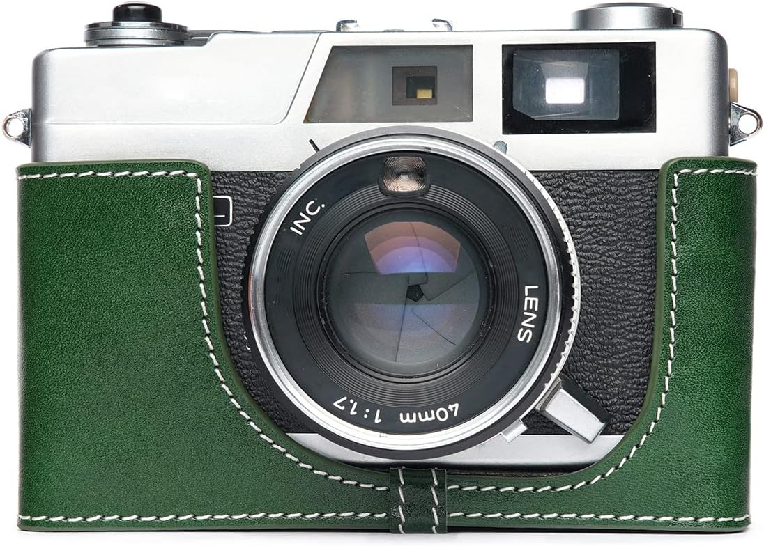 Handmade Genuine Leather Half Camera Case for Canon QL17 QL19
